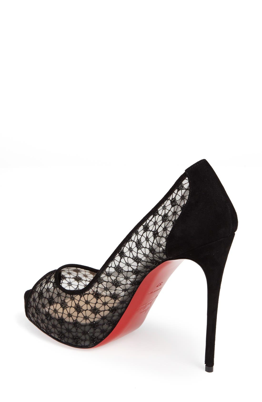 Christian Louboutin Very Lace Platform Pump, Alternate, color, 