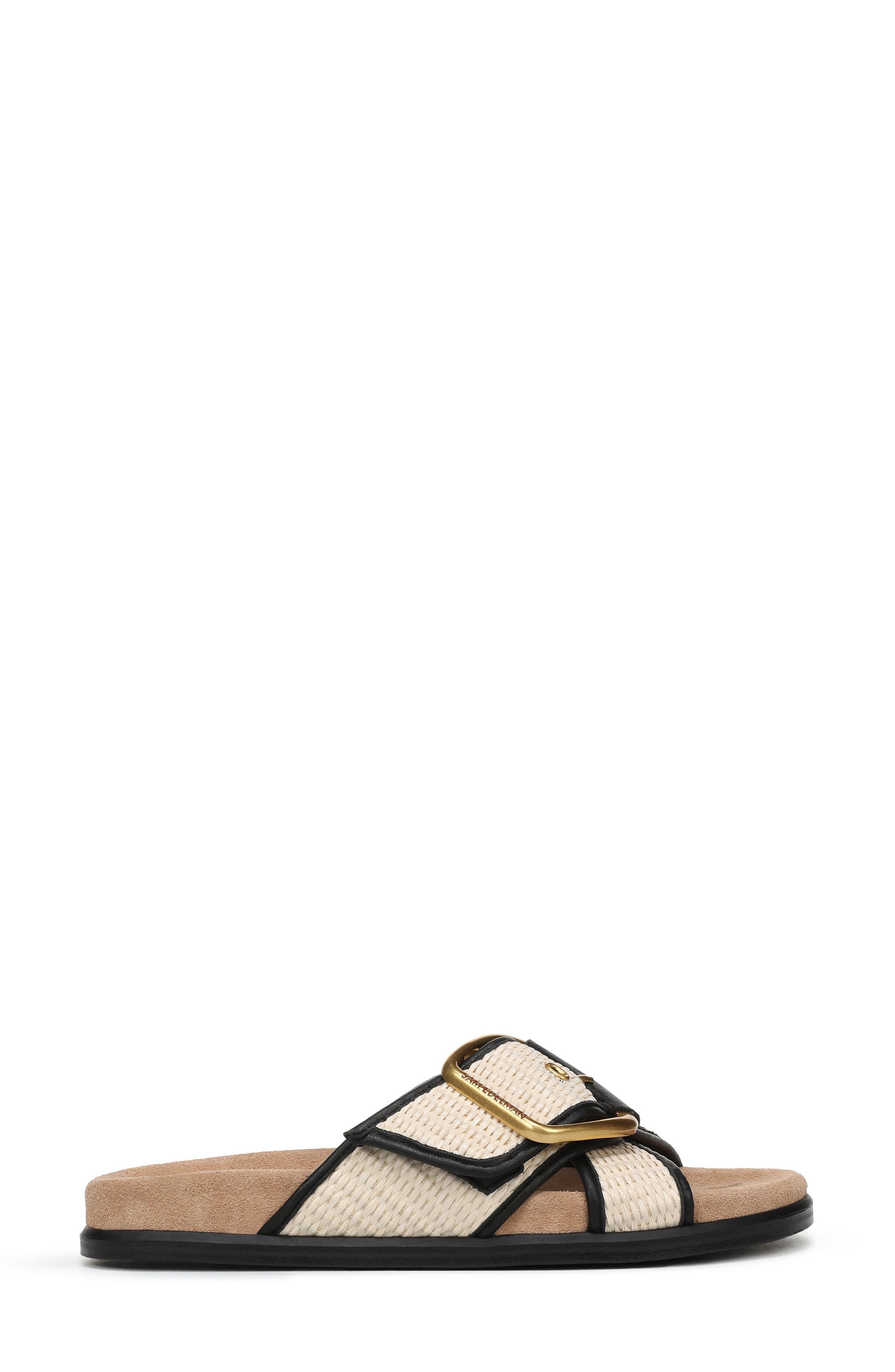 Sam Edelman Darla Slide Sandal, Alternate, color, Linen/ Black