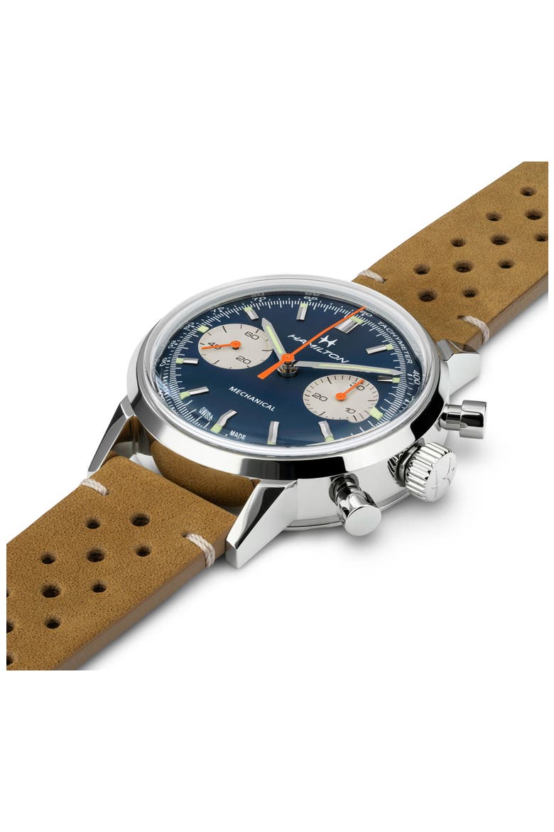 American Classic Intra‑Matic Chronograph Watch Gift Set, 40mm, Alternate, color, BLUE