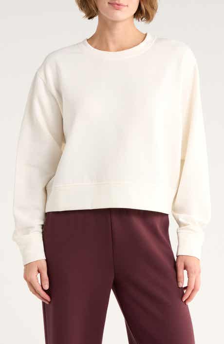 Z by Zella Cozy Knit Crewneck Sweatshirt