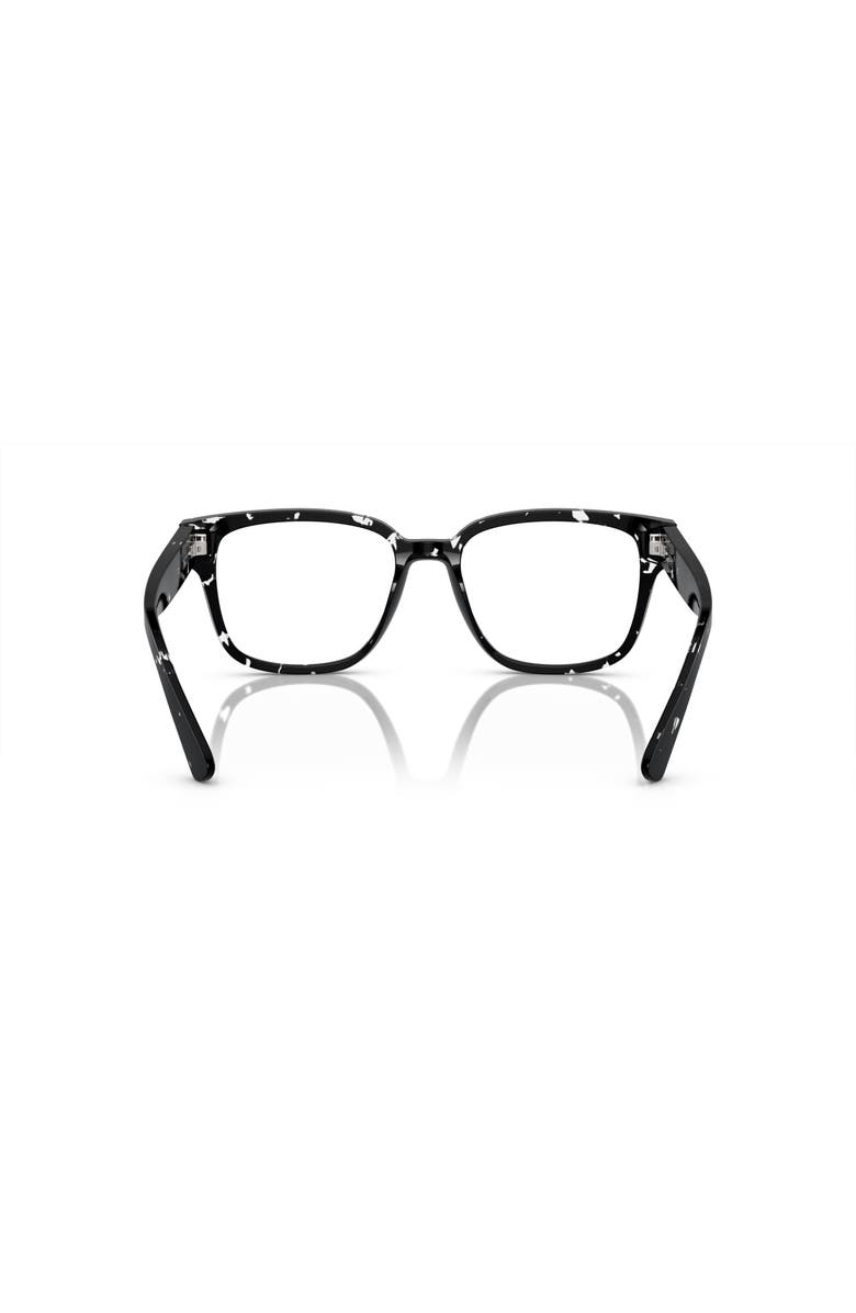 Prada 54mm Rectangle optical glasses, Alternate, color, Brown
