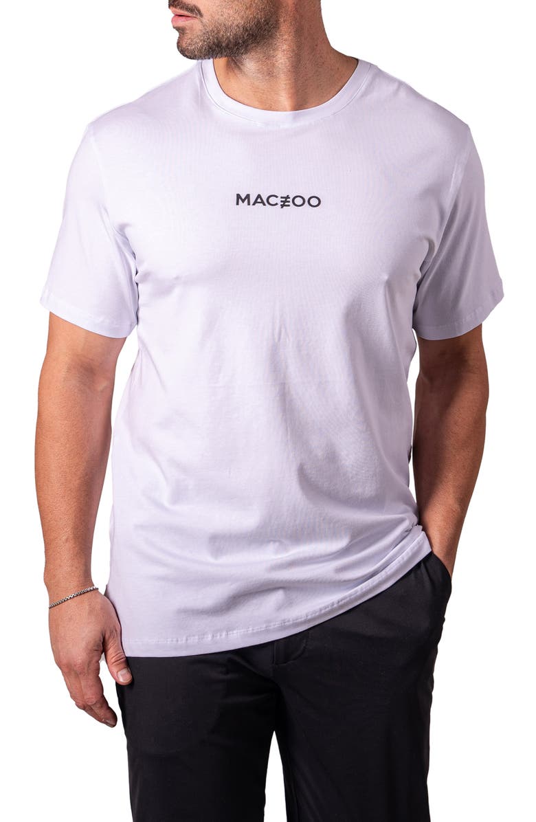 Maceoo Neon Asad Embellished T-Shirt, Alternate, color, White