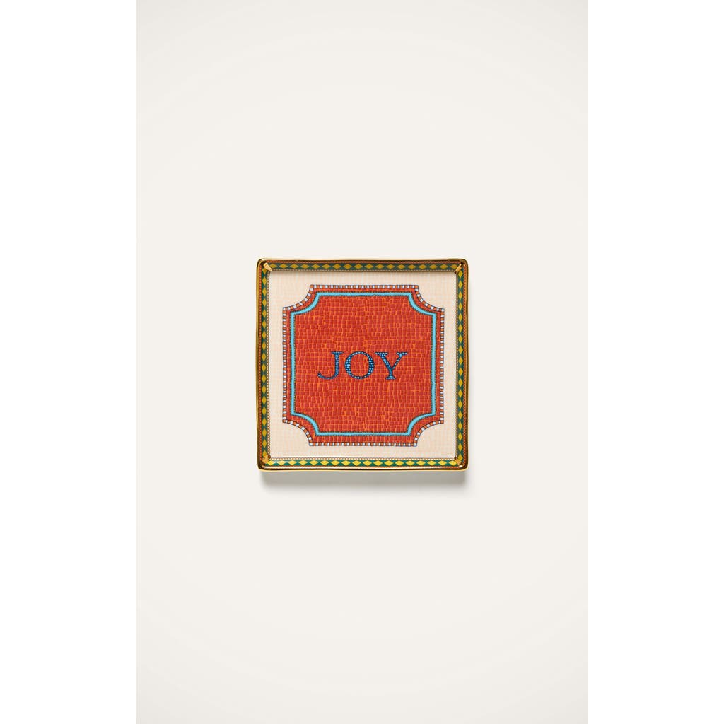 La Doublej Mini Tray Joy Coral In White