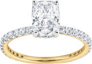 LuvMyJewelry Melina 14K Gold Cushion Lab Grown Diamond Engagement Ring - 2.0 Ct