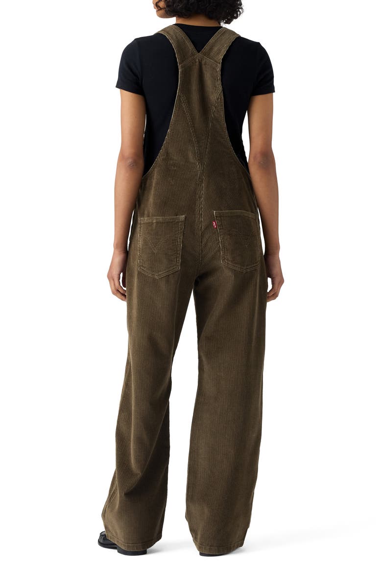 Baggy Denim Overalls, Alternate, color, CANTEEN