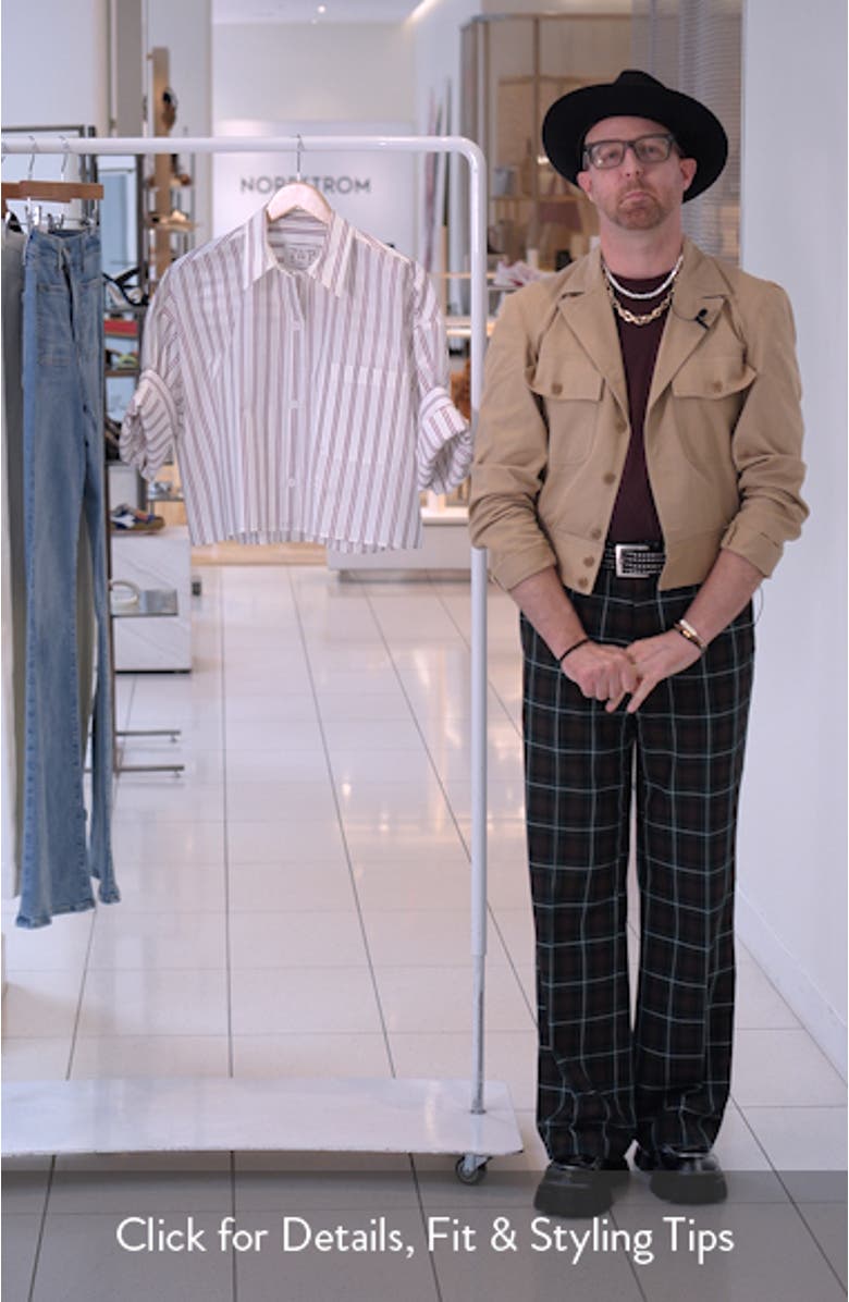 Next Stripe Cotton & Silk Button-Up Shirt, sales video thumbnail
