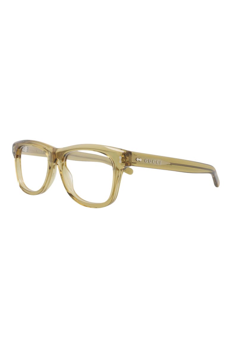 52mm Square Optical Glasses, Alternate, color, YELLOW YELLOW TRANSPARENT
