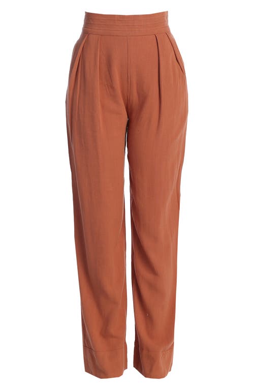 Jluxlabel Villa Views High Waist Pants In Red