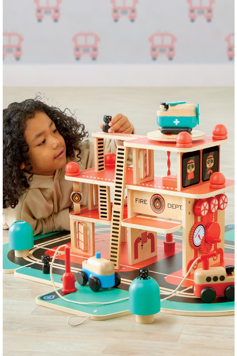 21-Piece Wood Rescue Responders Playset, Alternate, color, OPEN MISCELLANEOUS