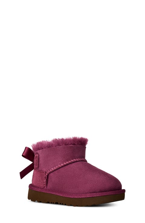 Kids' Ultra Mini Bailey Bow Genuine Shearling Boot