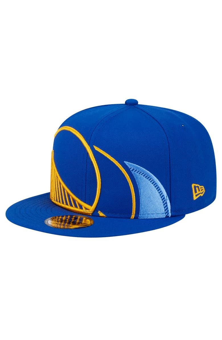 New Era Men's New Era Royal Golden State Warriors Sport Night Team Shadow 9FIFTY Snapback Hat, Main, color, 