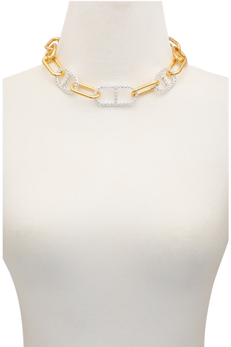 Two-Tone Chain Necklace, Alternate, color, TWO TONE