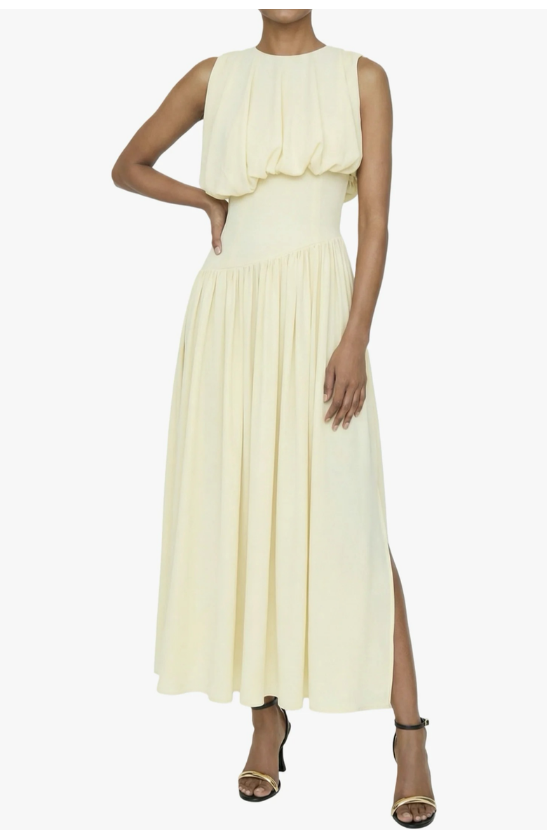 Elexiay Diana Sleeveless Gathered Pleated Drop Waist Dress, Alternate, color, 