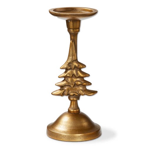Tag Antique Brass Gold Tree Candle Holder For Christmas Decor In Gold