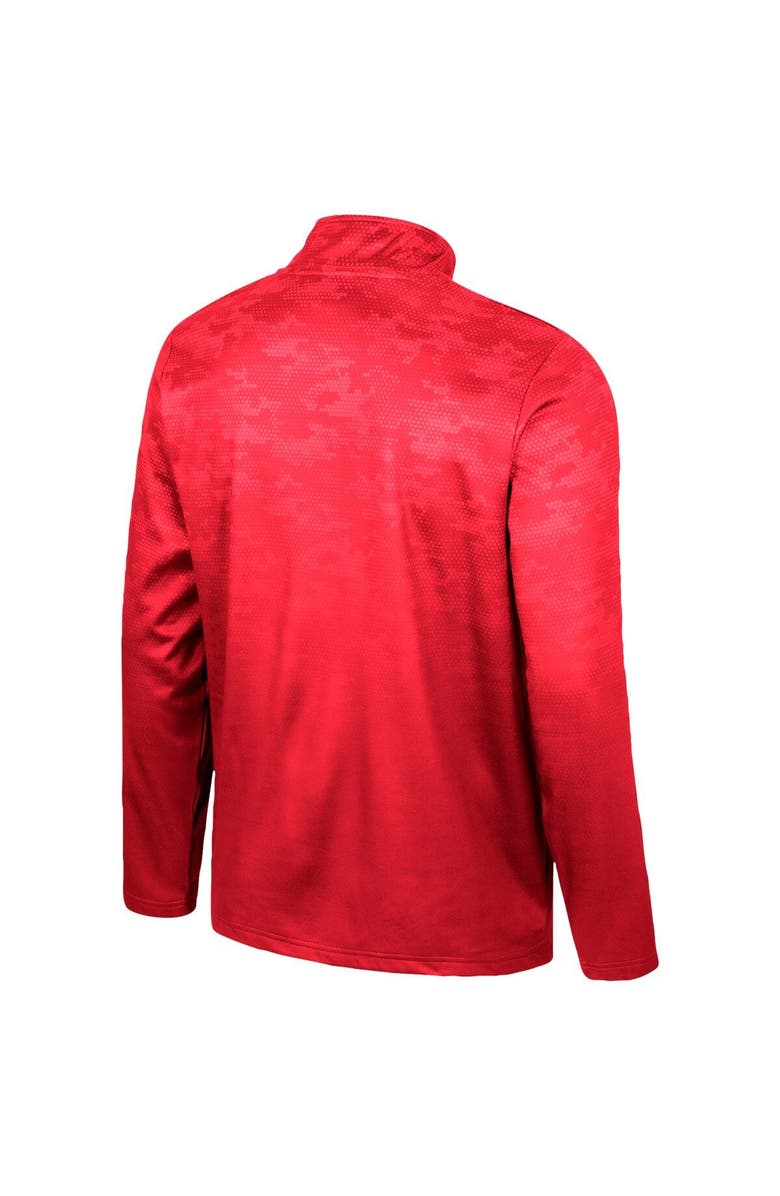COLOSSEUM Men's Colosseum  Red Utah Utes The Machine Half-Zip Jacket, Alternate, color, Red