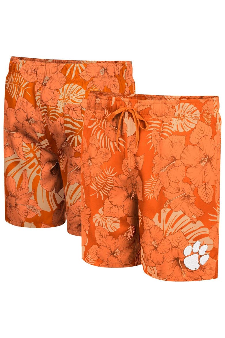 Men's Colosseum Orange Clemson Tigers The Dude Swim Shorts, Main, color, Orange