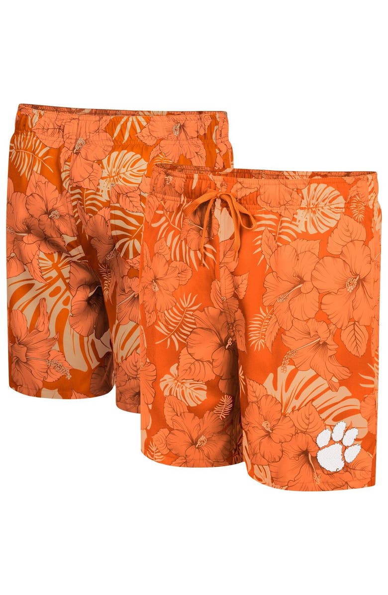 COLOSSEUM Men's Colosseum Orange Clemson Tigers The Dude Swim Shorts, Main, color, 