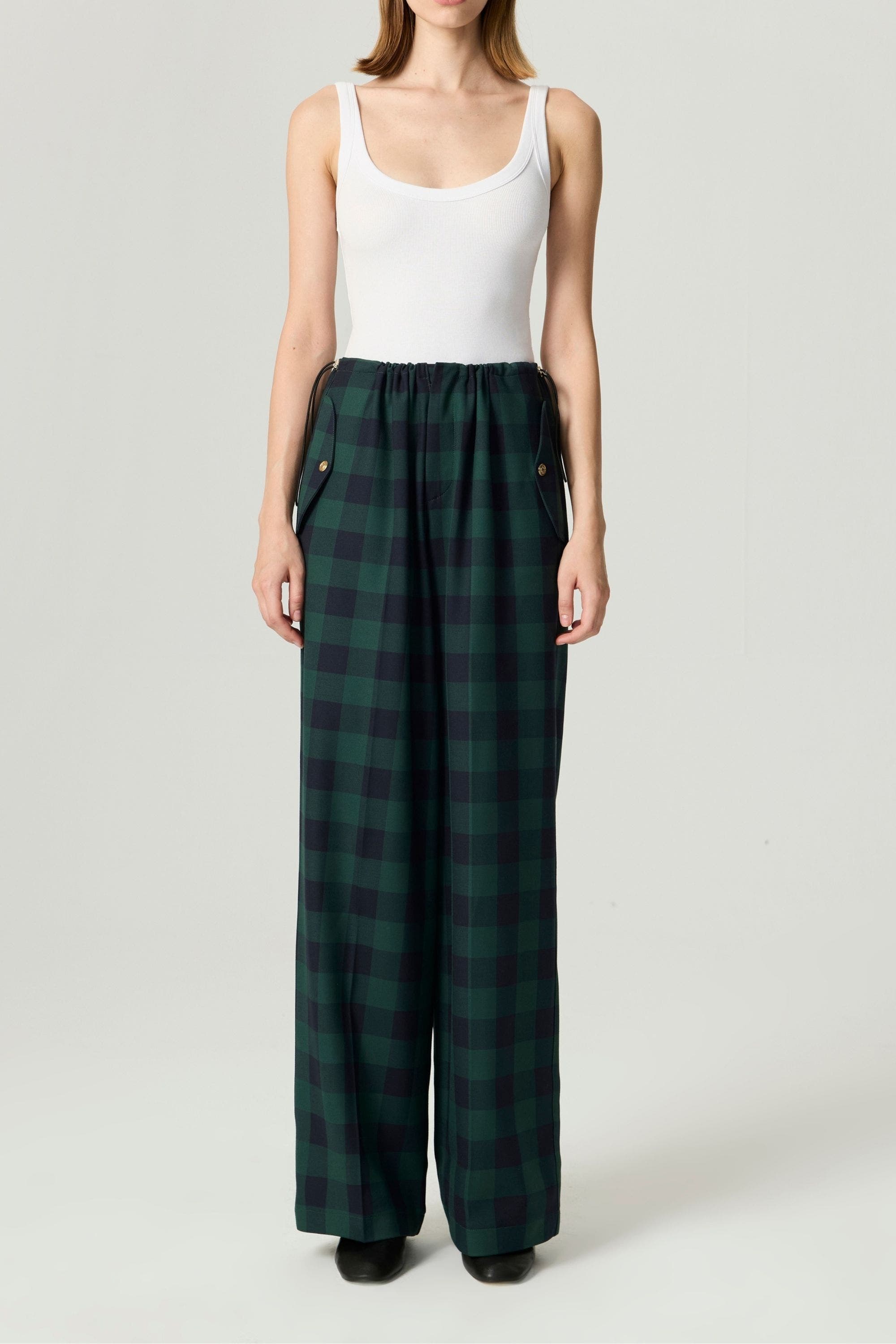 Drawstring Wide-Leg Pants - image 2