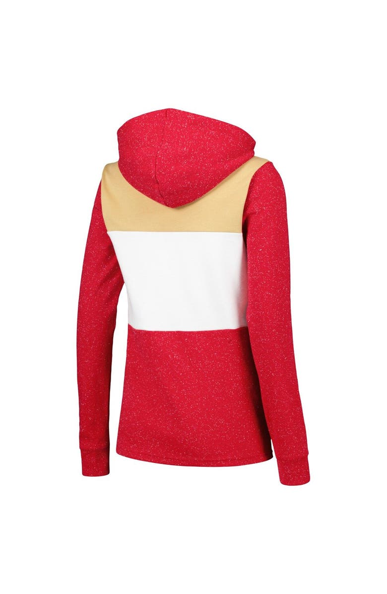 ANTIGUA Women's Antigua Scarlet San Francisco 49ers Wicket Pullover Hoodie, Alternate, color, Scarlet