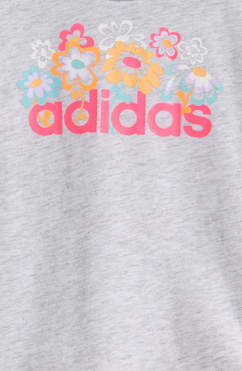 adidas Kids' Graphic T-Shirt & Shorts Set, Alternate, color, Light Grey Heather