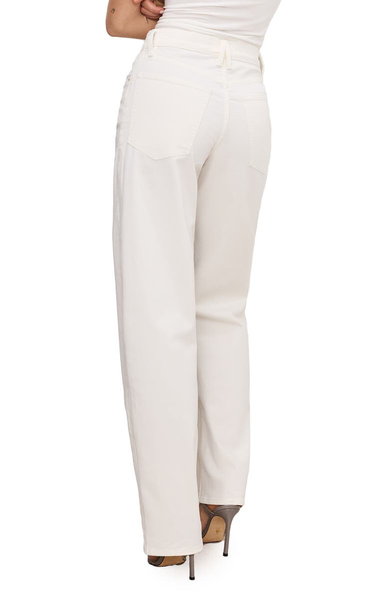 Good American Good Barrel High Waist Relaxed Barrel Twill Pants, Alternate, color, 