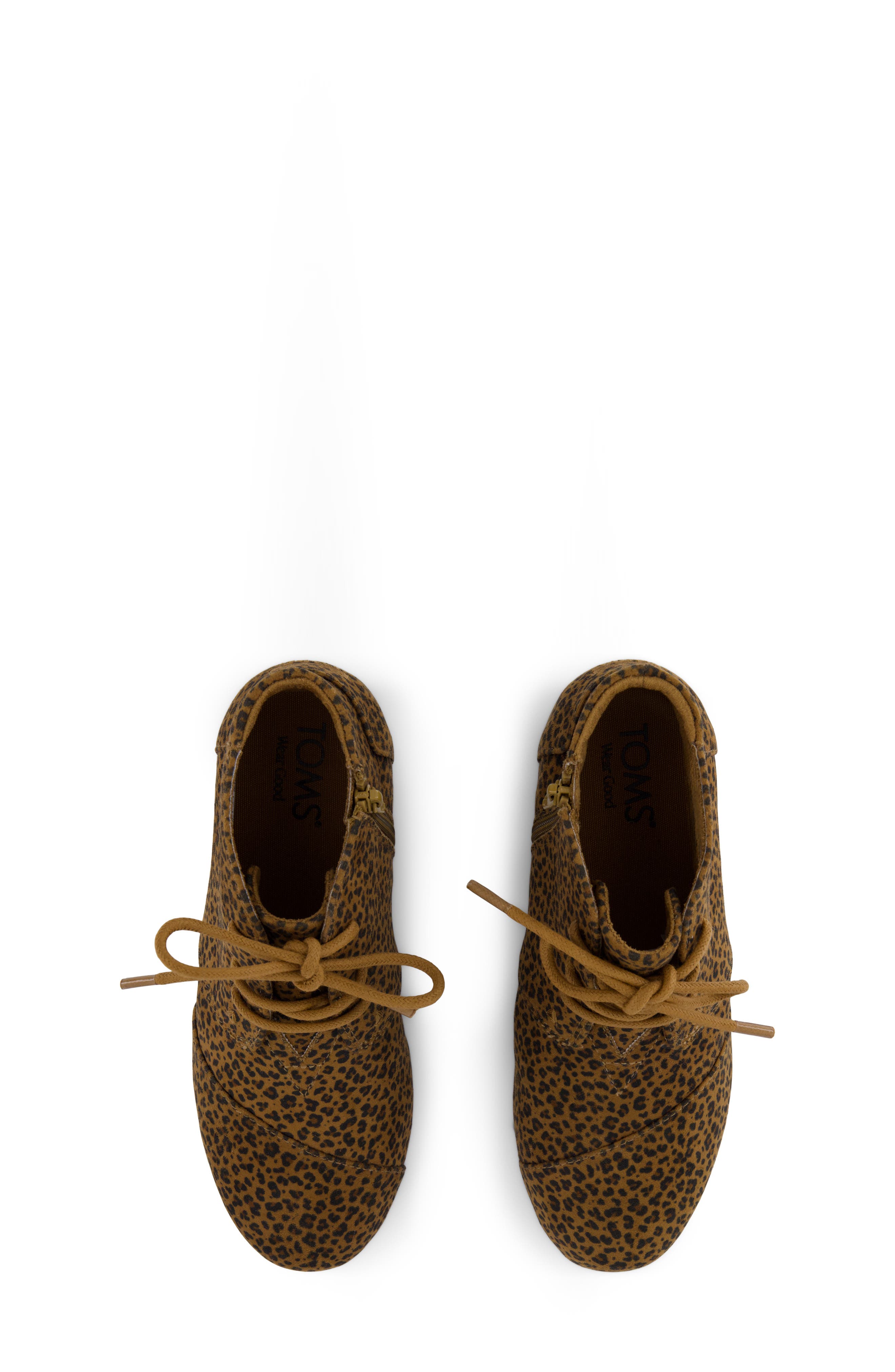 Kids' Desert Wedge Bootie, Alternate, color, TOFFEE MICRO LEOPARD