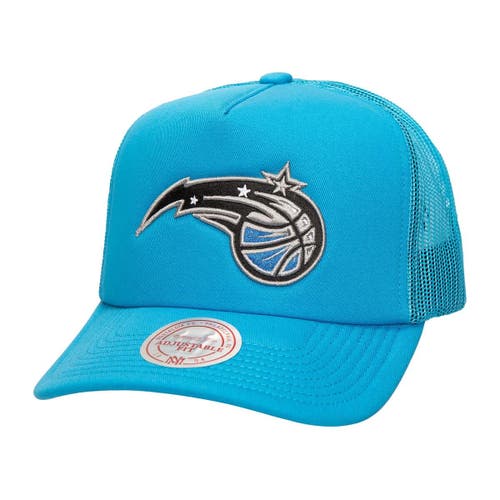 Mitchell & Ness Blue Orlando Magic Core Evergreen Otc Trucker Adjustable Hat