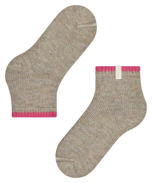 Falke Cosy Plush Alpaca Wool Short Socks In Gray
