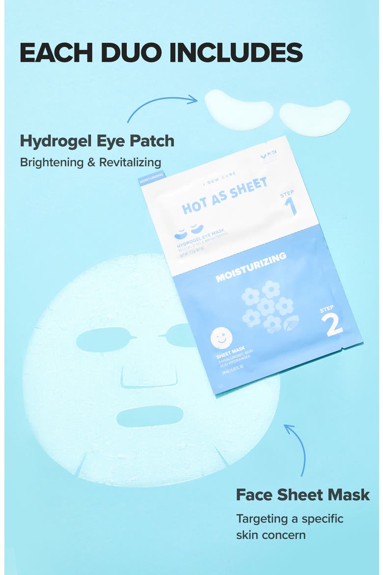 Hot as Sheet Mask Duo, Alternate, color, NO COLOR