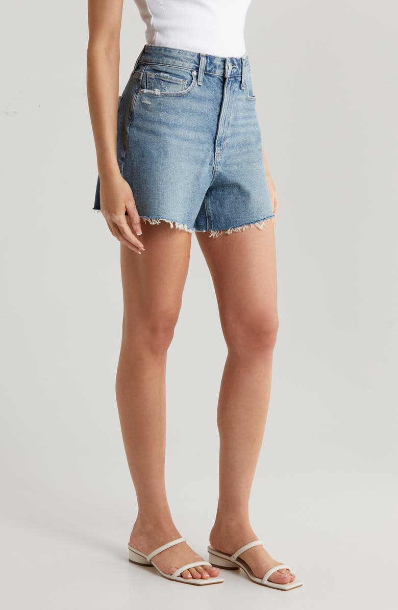 PAIGE Dani High Waist Cutoff Denim Shorts, Alternate, color,