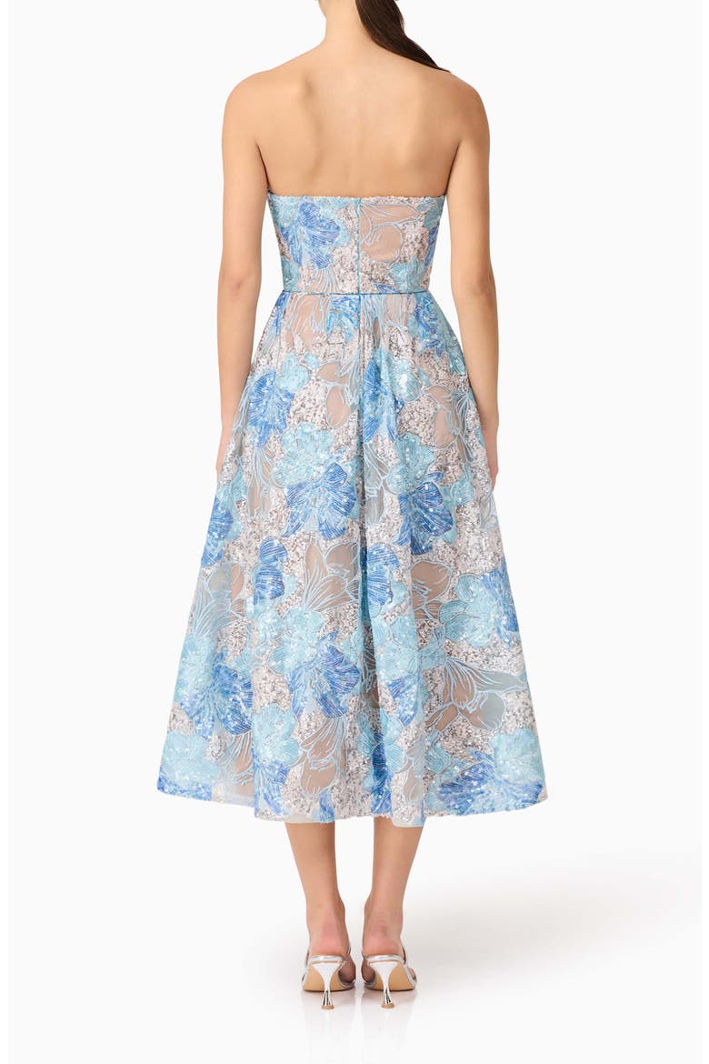 Leonie Strapless Cocktail Dress, Alternate, color, BLUE