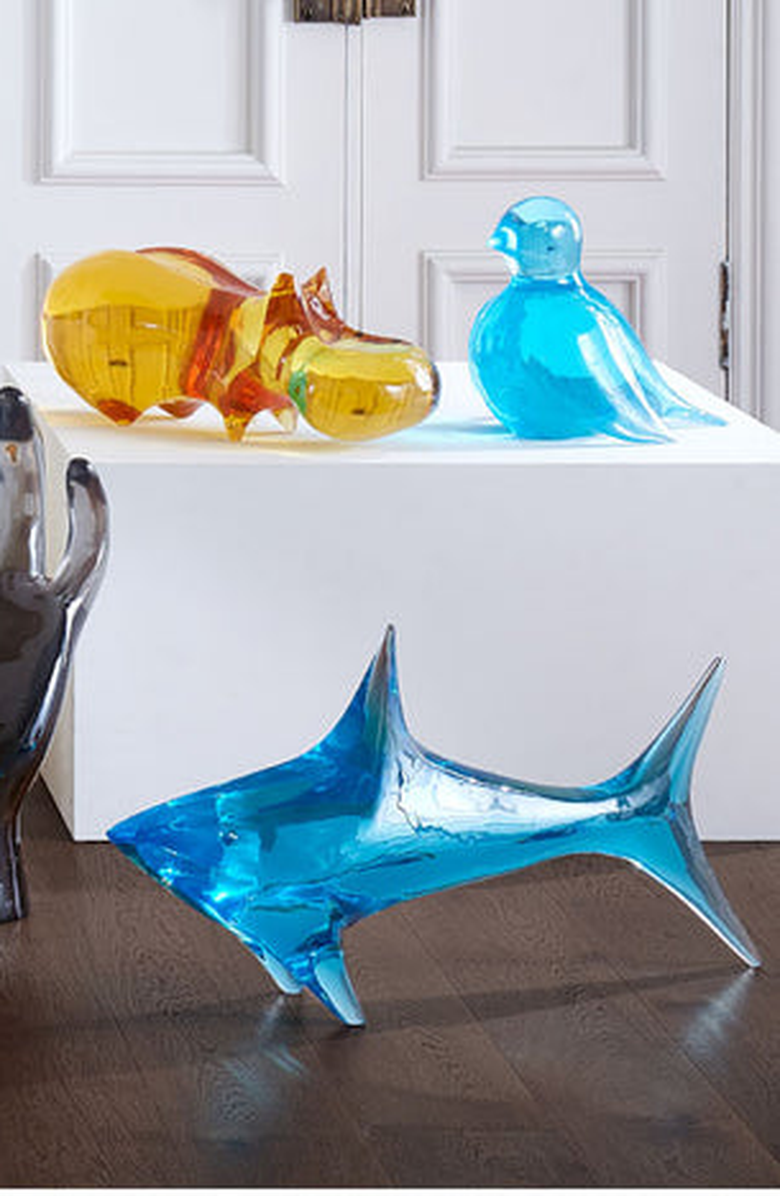 Jonathan Adler Acrylic Shark Sculpture, Alternate, color, 