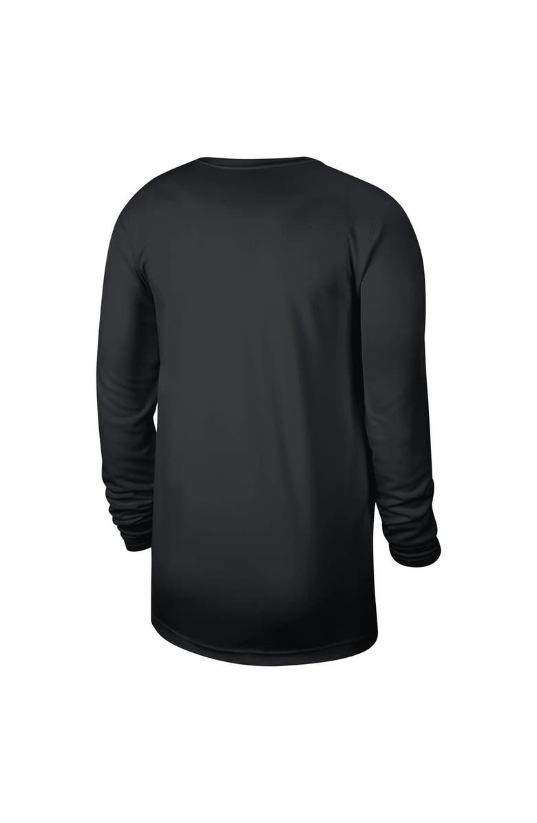 Nike Men's Nike Black San Antonio Spurs 2024/25 Legend On-Court Practice Long Sleeve T-Shirt, Alternate, color, 