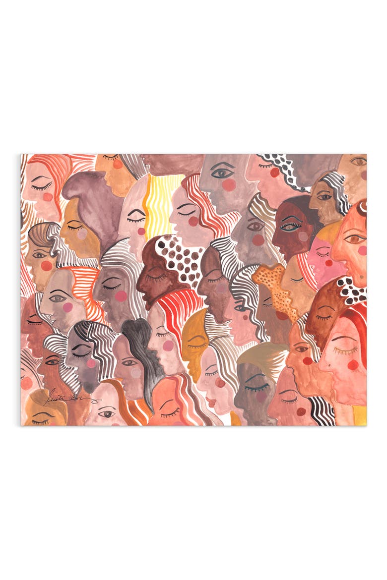 In Chorus Art Print, Main, color, WHITE MULTI