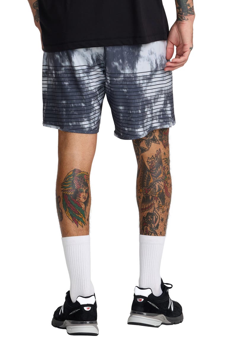 Yogger Stretch Shorts, Alternate, color, BLACK BLUR
