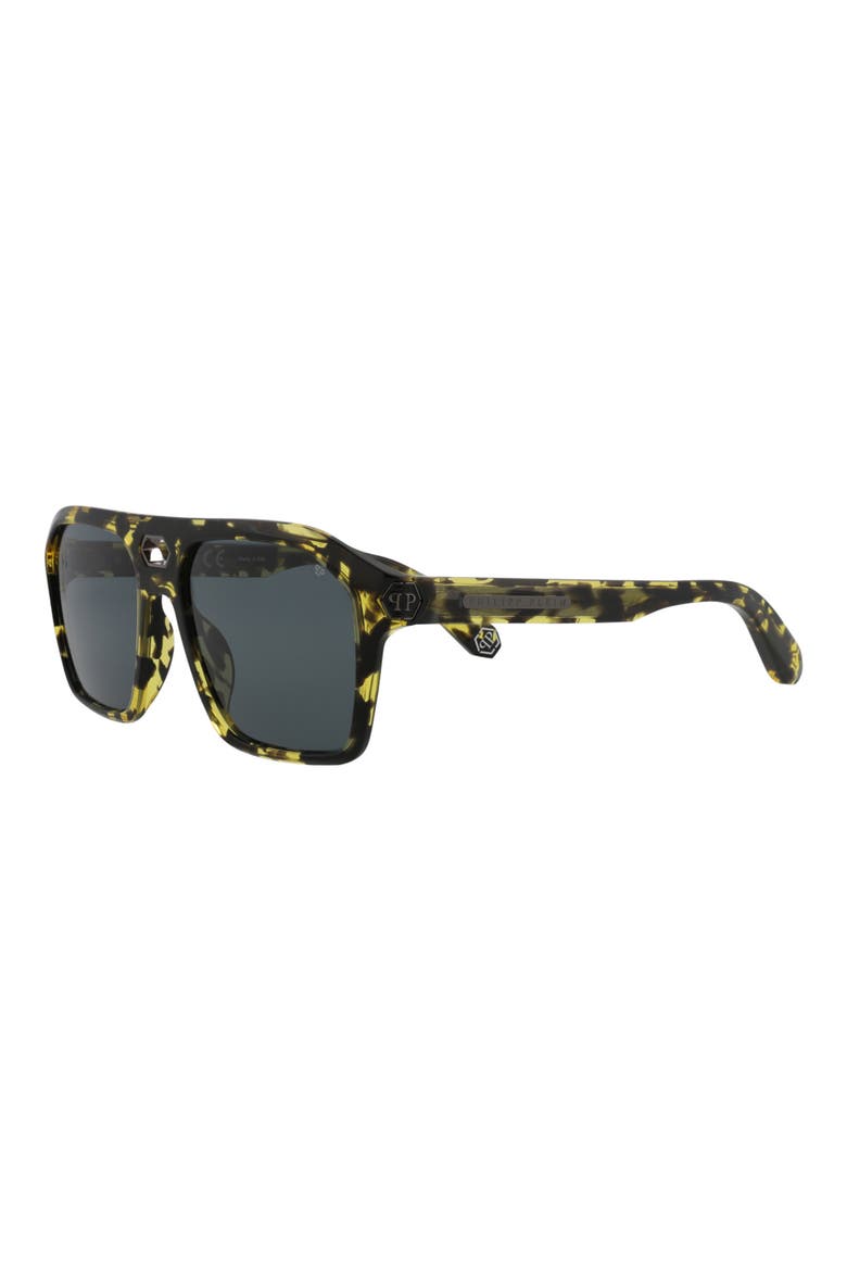 57mm Aviator Sunglasses, Alternate, color, HAVANA SMOKE