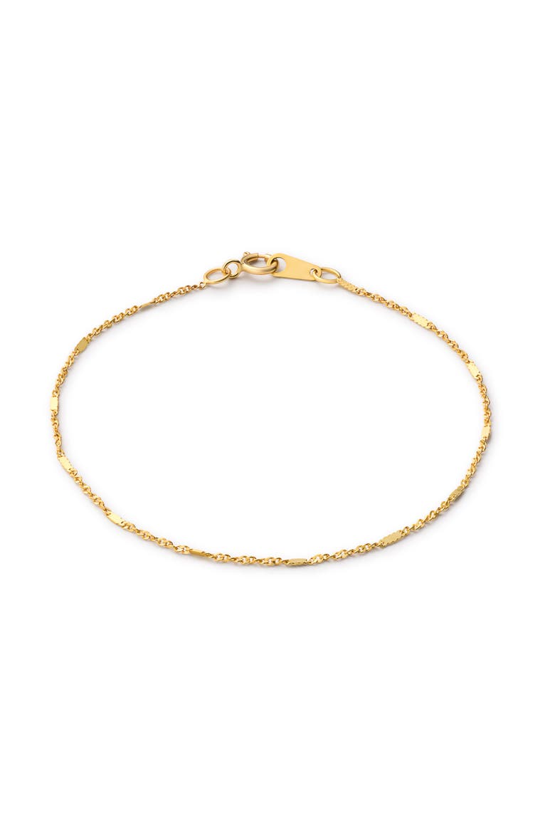 Solid Yellow Gold - Singapore Chain Bracelet, Main, color, Gold