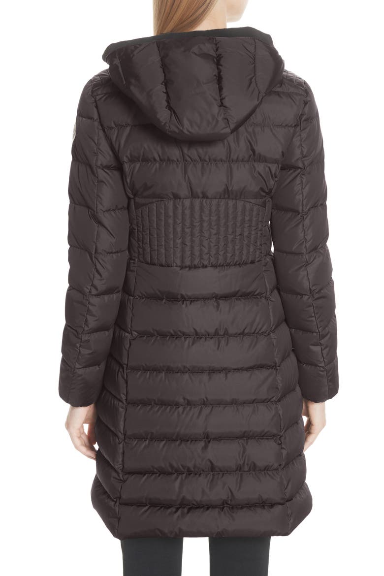 Taleve Hooded Quilted Down Coat, Alternate, color, GREY