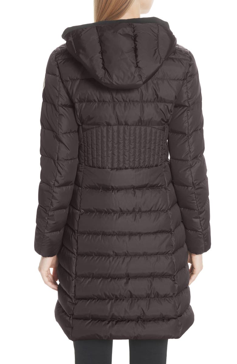 Moncler Taleve Hooded Quilted Down Coat, Alternate, color, 