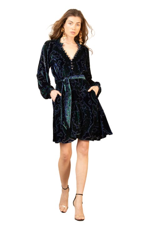 Crystal Velvet Dress