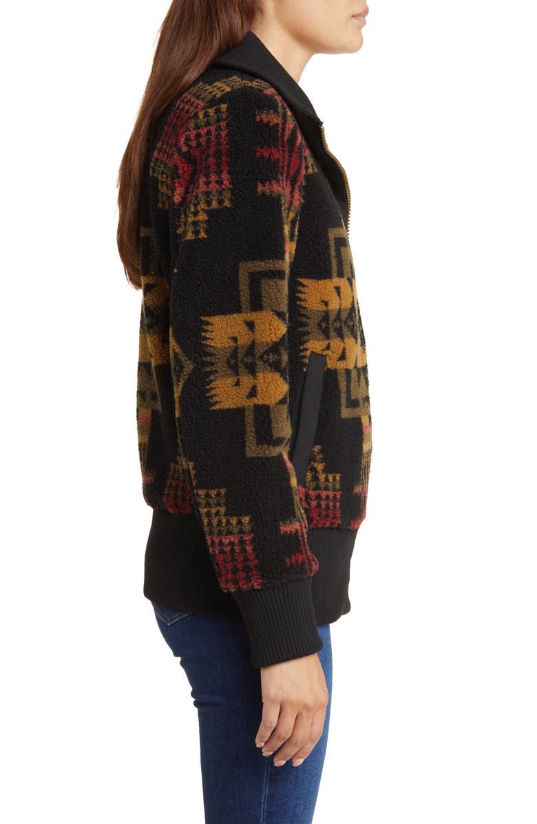 Pendleton Foxglove Range Fleece Bomber Jacket, Alternate, color,