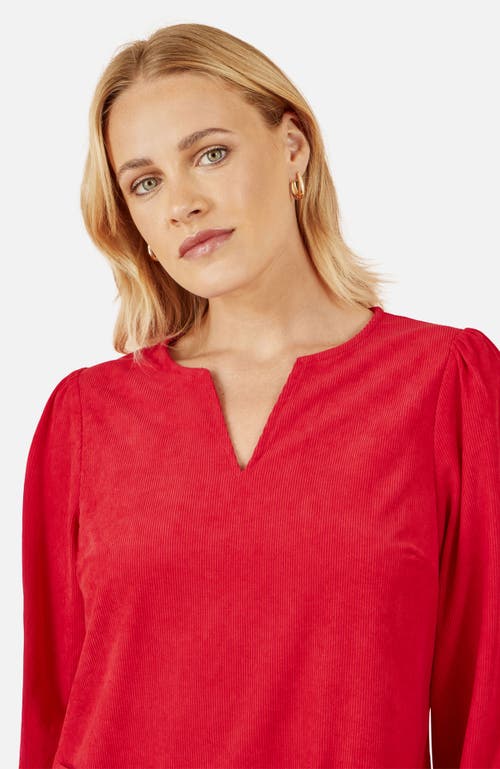 Yumi Long Sleeve V-neck Mini Dress In Animal Print