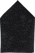 Trafalgar Mystere Metallic Star Light 12 x 12 Silk Pocket Square
