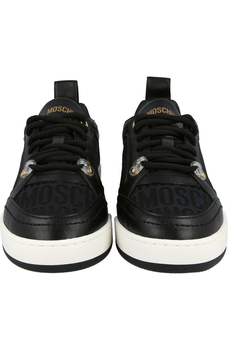 Moschino Monochrome Low Top Sneaker, Alternate, color,