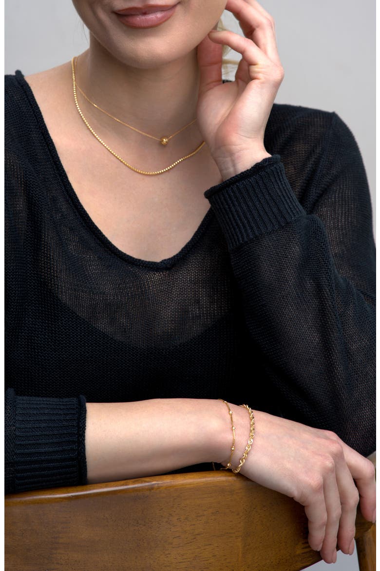 14K Gold Rope Chain Bracelet (Nordstrom Exclusive), Alternate, color, 14K YELLOW GOLD