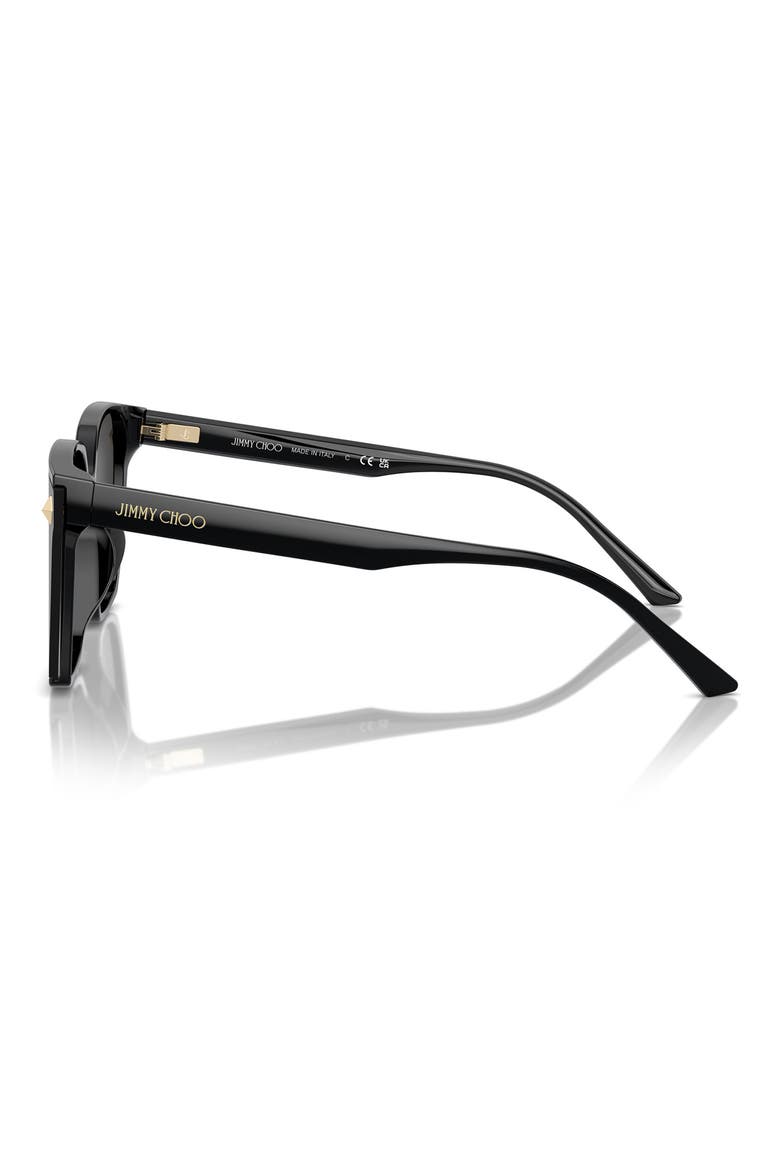 61mm Oversize Square Sunglasses, Alternate, color, BLACK / DARK GREY