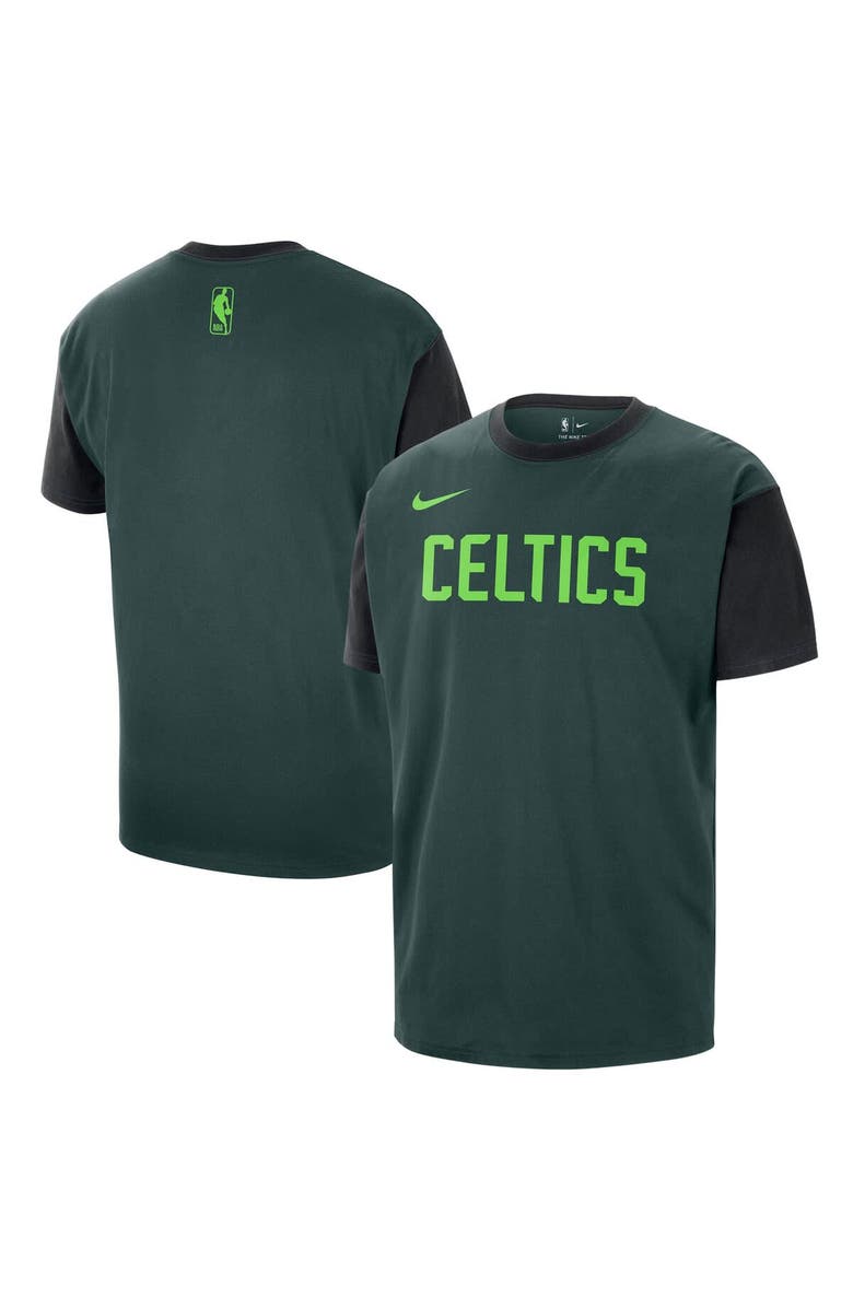 Nike Men's Nike Green Boston Celtics 2024/25 City Edition Courtside Color Block T-Shirt, Main, color, 