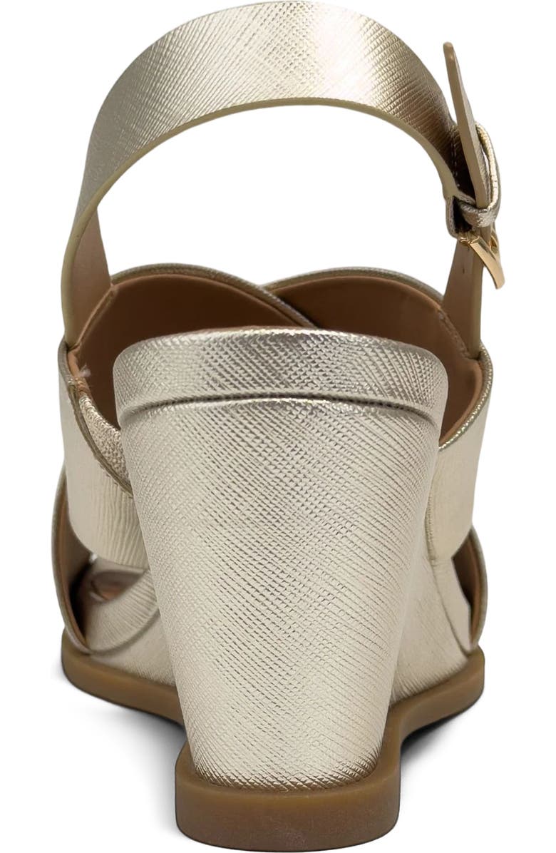 Aerosoles Dayonara Wedge Sandal, Alternate, color, Soft Gold