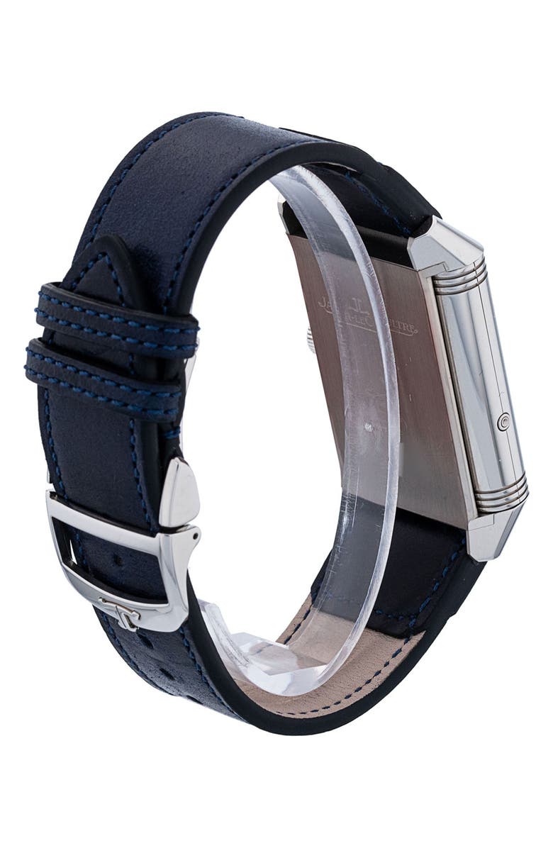 Watchfinder & Co. Jaeger-LeCoultre Preowned 2022 Reverso Tribute Duoface 3918420 Leather Strap Watch, 49.4mm x 29.9mm, Alternate, color, 