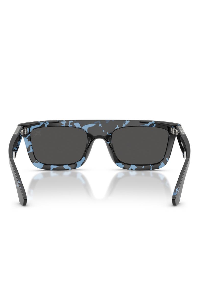 Burberry 54mm Rectangular Sunglasses, Alternate, color, Blue Havana